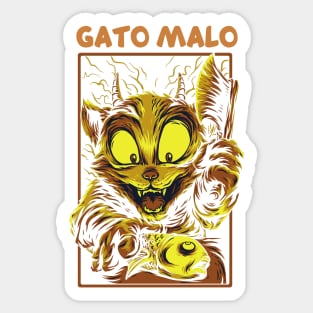 Gato malo Sticker